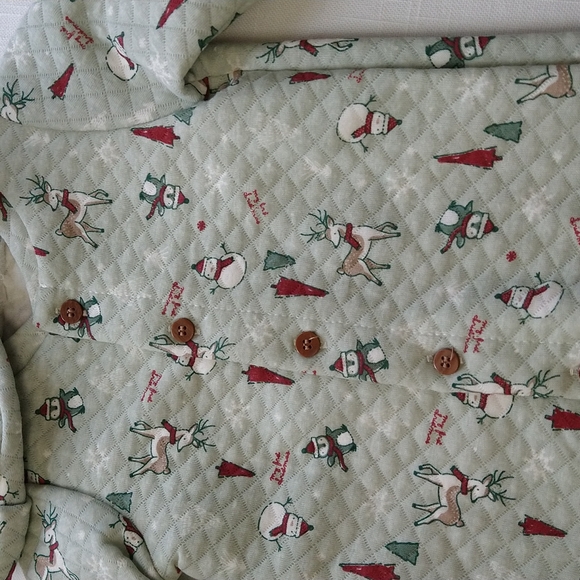 Chistmas baby jumpsuit quilted long sleeve coverall set size 0 to 3 mon… - Picture 6 of 14